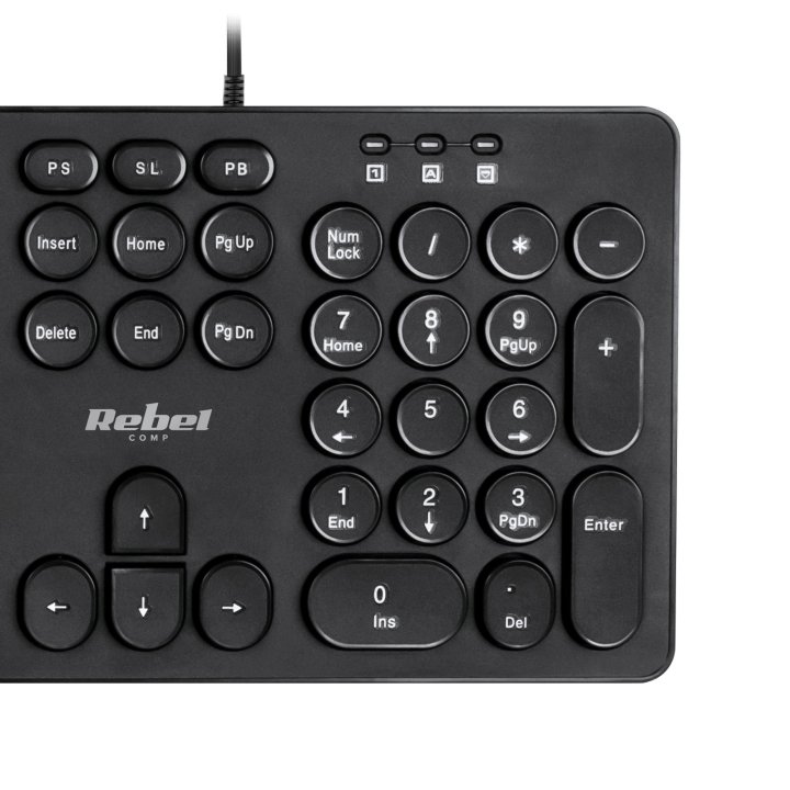 Zestaw klawiatura i mysz przewodowa Rebel WDS200