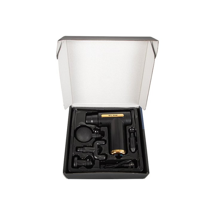 Pistolet do masażu masażer BLOW Wave 3000 + 4 końcówki