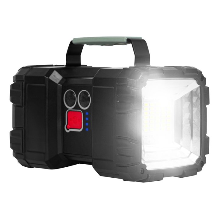 Latarka LED akumulatorowa szperacz dwustronna z funkcją powerbank