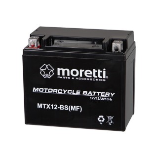 Akumulator motocyklowy 12V 12Ah MTX12-BS MORETTI