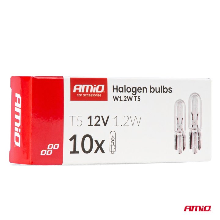 Żarówki halogenowe 1.2W W2x4.6d 10szt. AMIO-04412