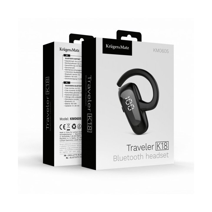 Słuchawka Bluetooth Kruger&Matz Traveler K18
