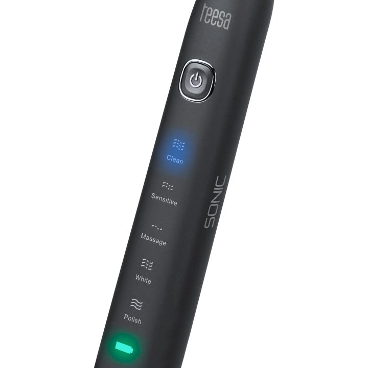 Główki do szczoteczki TEESA SONIC BLACK medium komplet