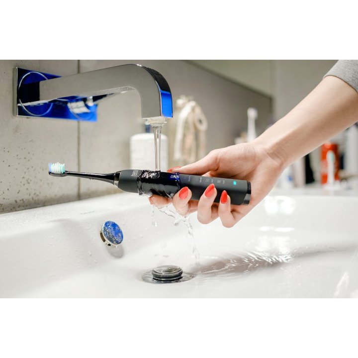 Główki do szczoteczki TEESA SONIC BLACK medium komplet