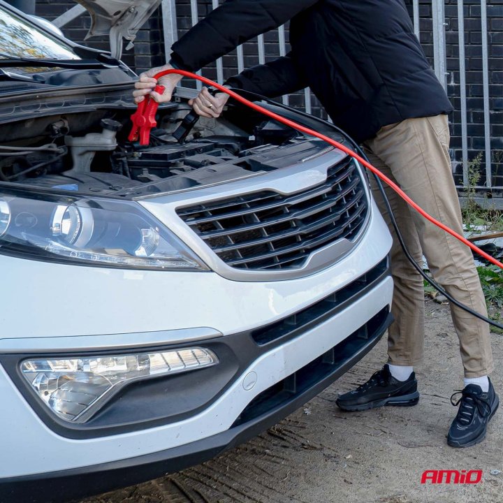 Kable przewody rozruchowe 220A 3m TÜV