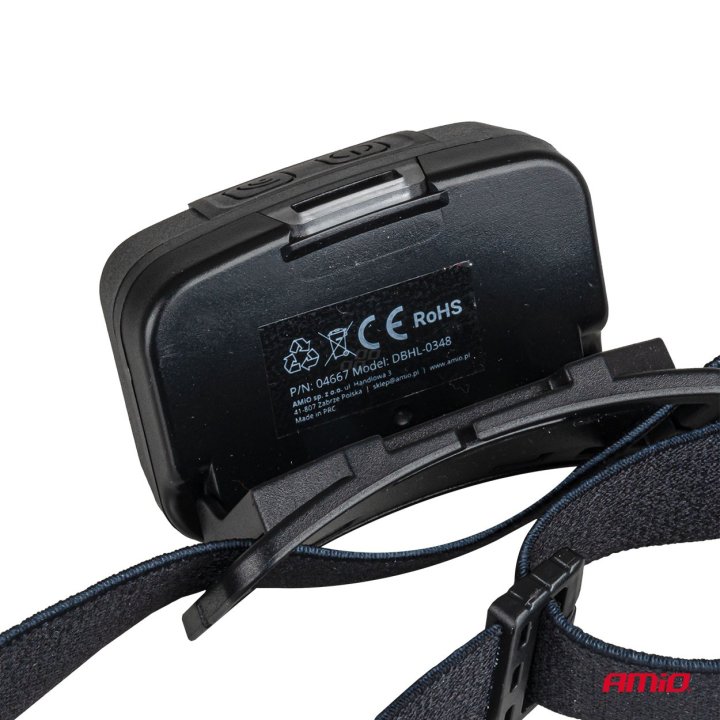 Latarka czołowa akumulatorowa z czujnikiem ruchu XPG+COB 1800mAh (BATT)