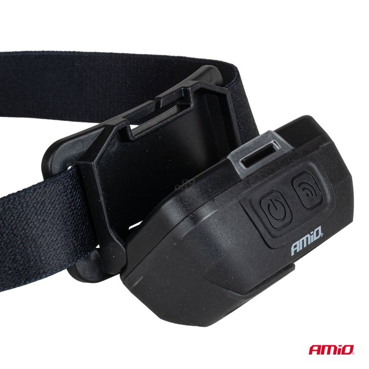 Latarka czołowa akumulatorowa z czujnikiem ruchu XPG+COB 1800mAh (BATT)