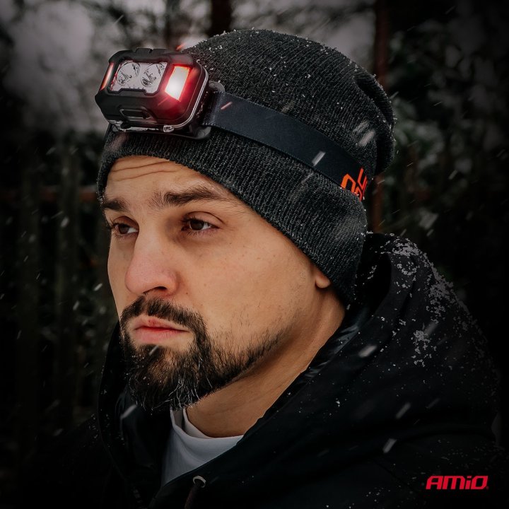 Latarka czołowa akumulatorowa 2xXPG+10SMD 1800mAh SUPER BRIGHT (BATT)