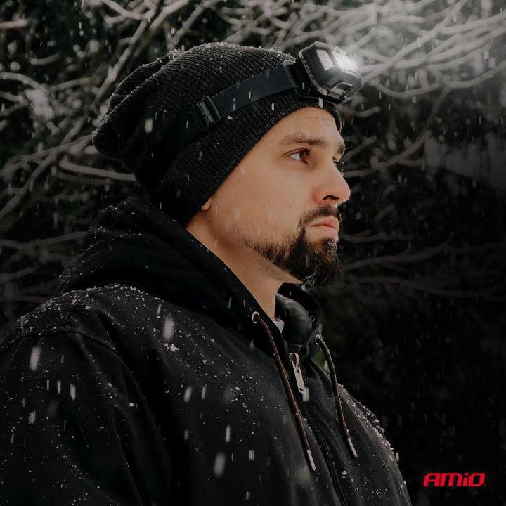 Latarka czołowa akumulatorowa 2xXPG+10SMD 1800mAh SUPER BRIGHT (BATT)