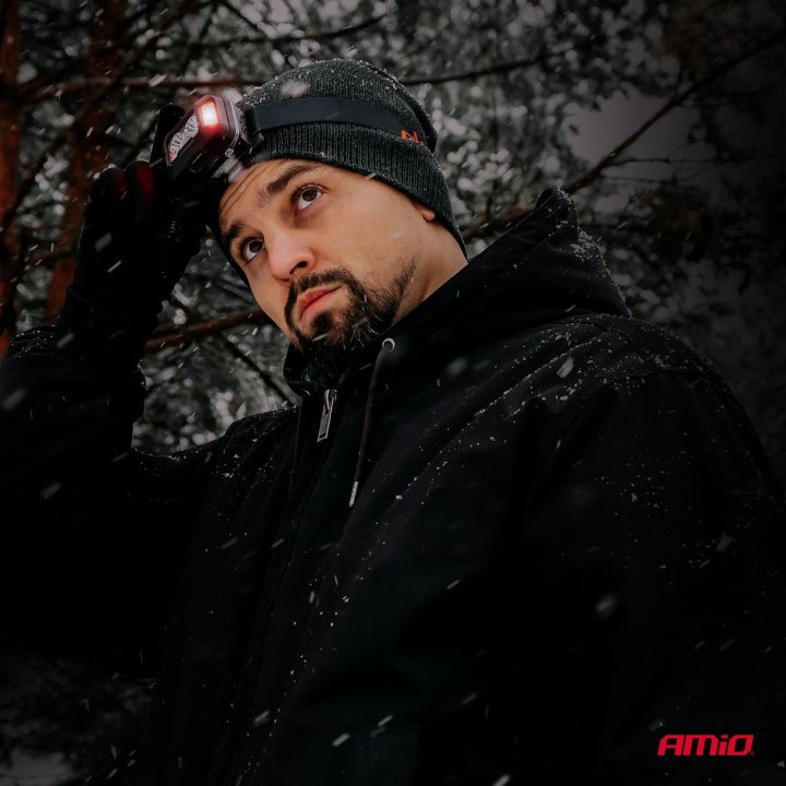 Latarka czołowa akumulatorowa 2xXPG+10SMD 1800mAh SUPER BRIGHT (BATT)