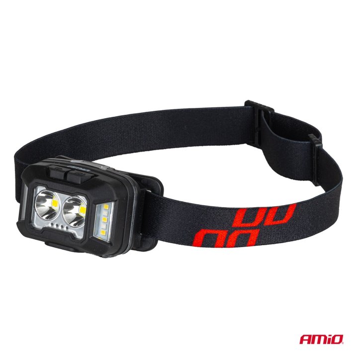 Latarka czołowa akumulatorowa 2xXPG+10SMD 1800mAh SUPER BRIGHT (BATT)