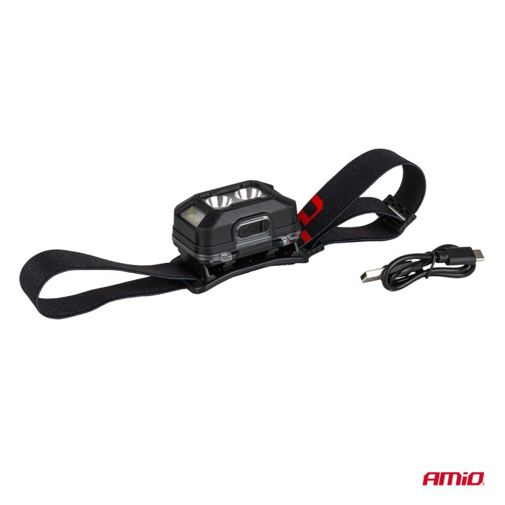 Latarka czołowa akumulatorowa 2xXPG+10SMD 1800mAh SUPER BRIGHT (BATT)