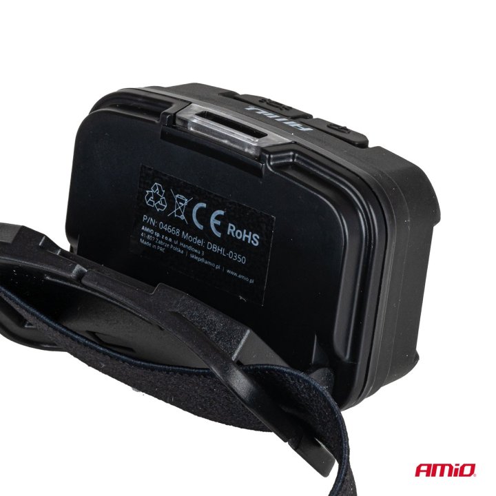 Latarka czołowa akumulatorowa 2xXPG+10SMD 1800mAh SUPER BRIGHT (BATT)