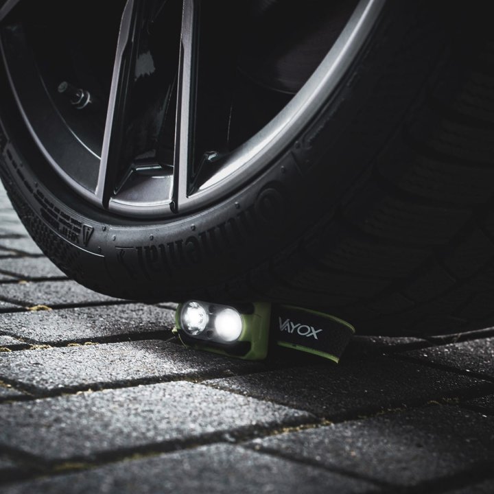 Latarka czołowa 600lm IP44 TwinBeam Pro Series VA0361 Vayox