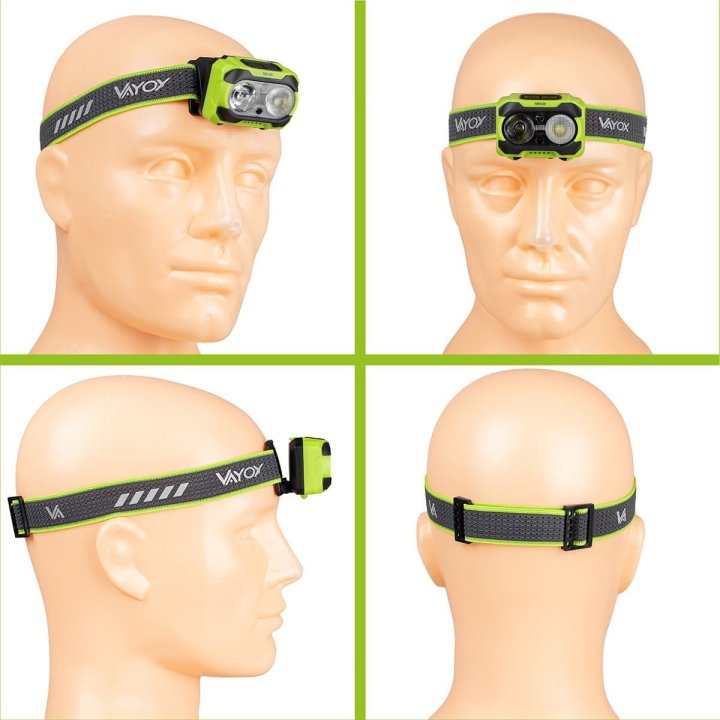 Latarka czołowa 600lm IP44 TwinBeam Pro Series VA0361 Vayox