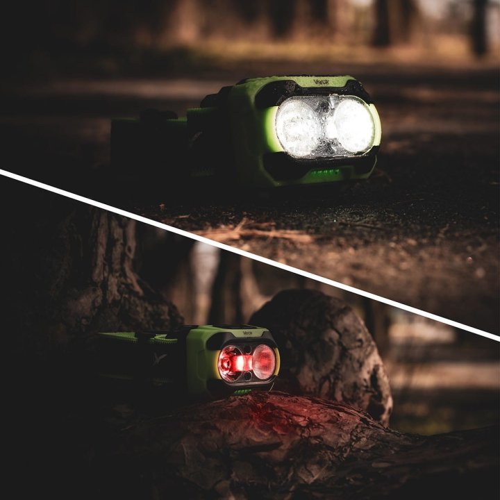 Latarka czołowa 600lm IP44 TwinBeam Pro Series VA0361 Vayox