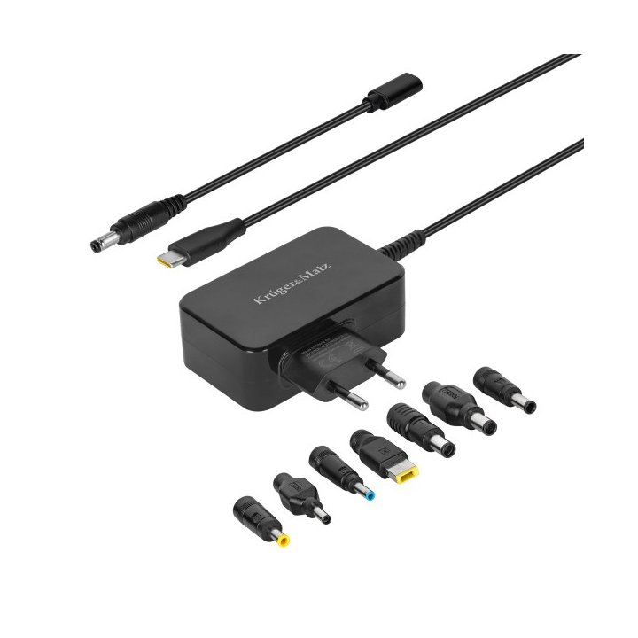 Zasilacz uniwersalny Kruger&Matz 65W z funkcją Power Delivery 7 końcówek