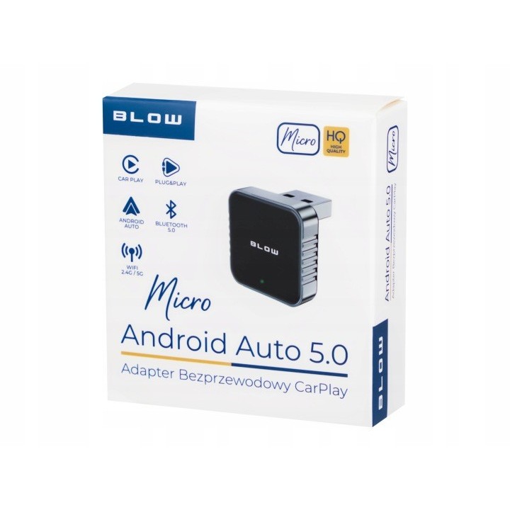 Adapter CarPlay / AndroidAuto 5.0 uniwersalny BLOW micro