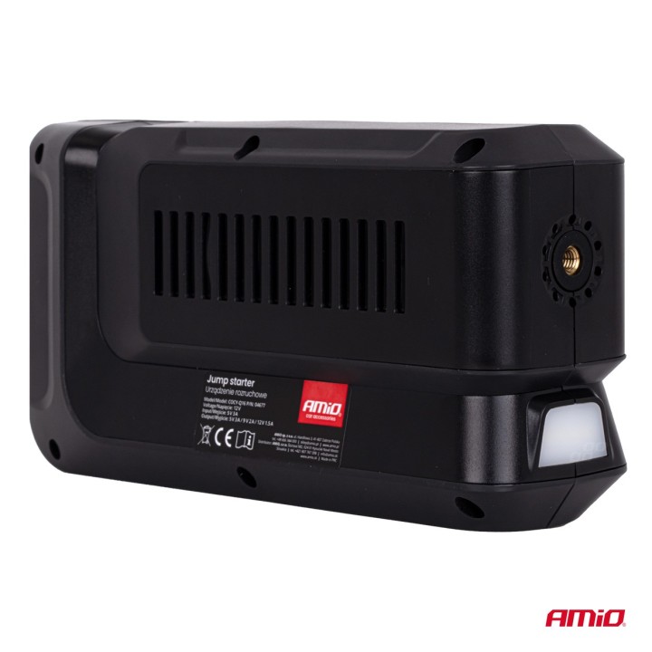 Urządzenie rozruchowe 4w1 booster powerbank kompresor latarka LED 12V 12Ah 1600A AMIO-04677