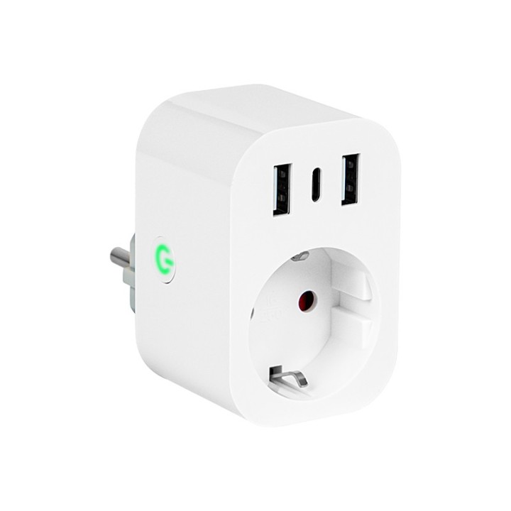 Inteligentne gniazdko sterowane WiFi TUYA 2x USB+