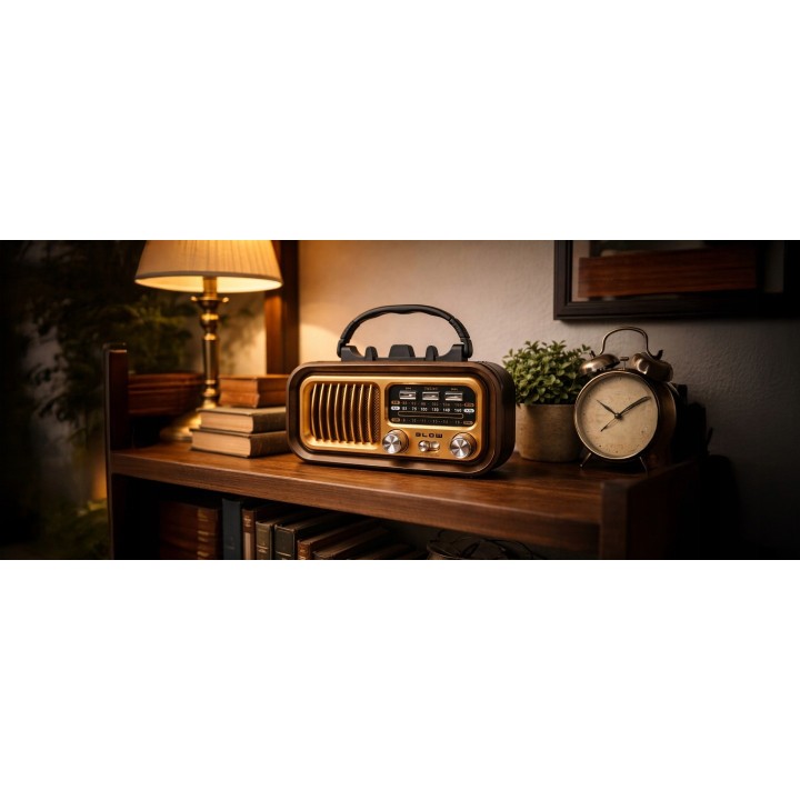 Radio przenośne analogowe AM/FM BT BLOW RA16 solarne