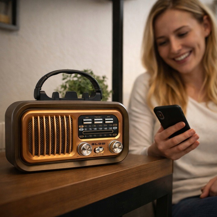 Radio przenośne analogowe AM/FM BT BLOW RA16 solarne