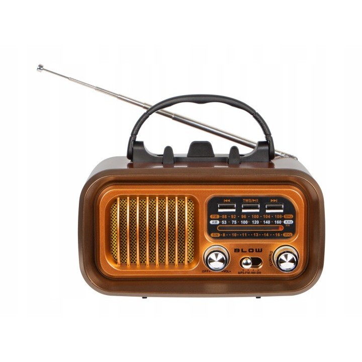 Radio przenośne analogowe AM/FM BT BLOW RA16 solarne