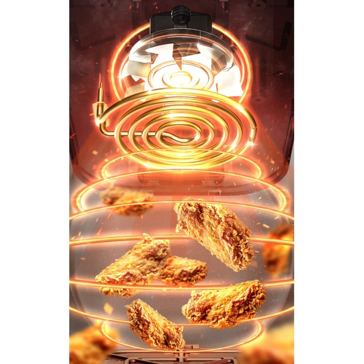 AIR FRYER frytkownica beztłuszczowa BLOW 2500W 9L dwukomorowy