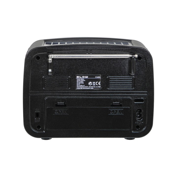 Radio przenośne analogowe AM/FM BT BLOW RA17 solarne srebrne