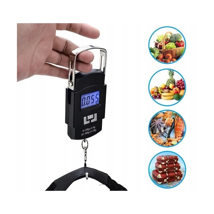 Waga bagażowa turystyczna LS102 50kg czarna"