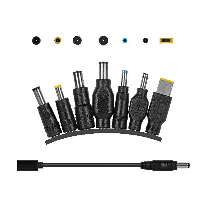 Zasilacz uniwersalny Kruger&Matz 65W z funkcją Power Delivery 7 końcówek