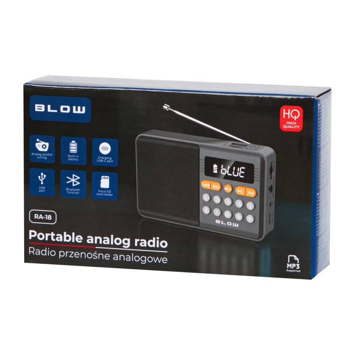 Radio przenośne analogowe AM/FM BT BLOW RA18