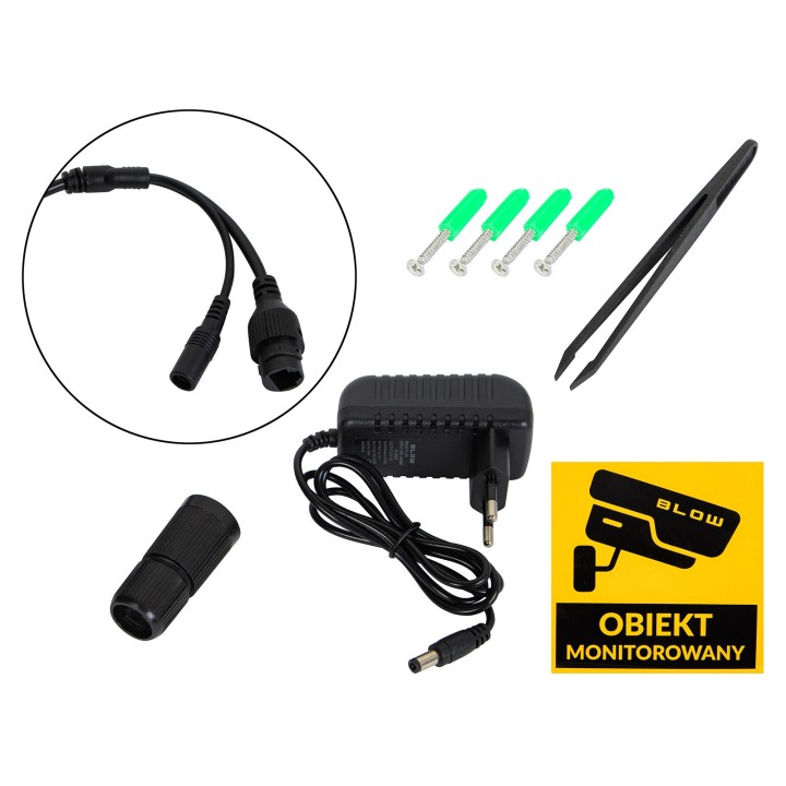 Kamera BLOW WiFi 3 obiektywy obracane 6MP V-BP36 czarna