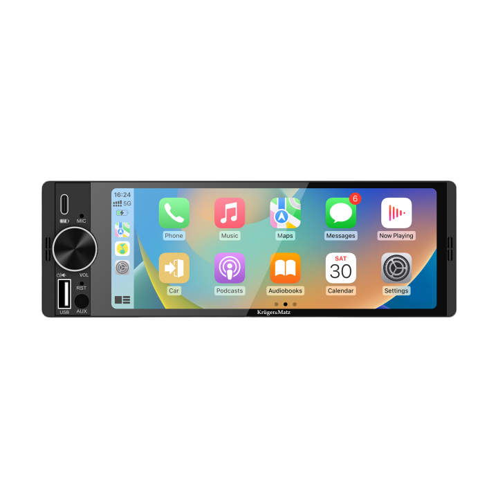 Radio samochodowe Kruger&Matz KM2016 CarPlay/AndroidAuto