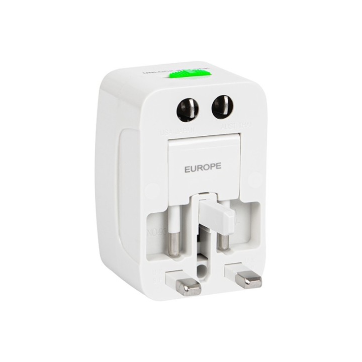 Wtyk sieciowy uniwersalny/EUROPE biały