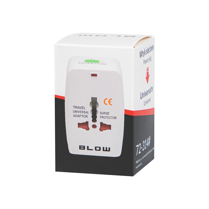 Wtyk sieciowy uniwersalny/EUROPE biały