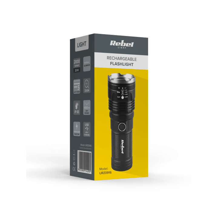 Latarka akumulatorowa dużej mocy (20W)