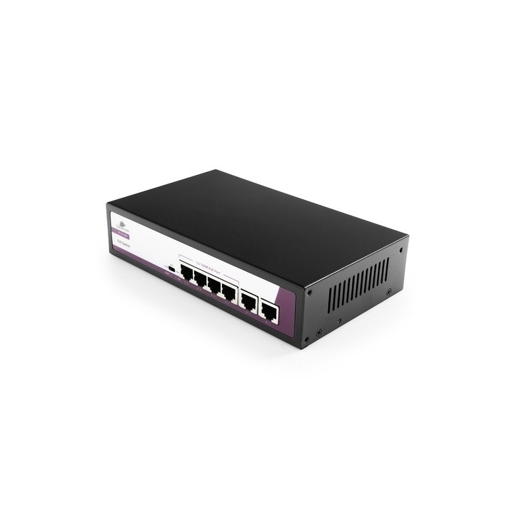SWITCH 6-portowy 100Mbps POE 65W SP-SF1006P