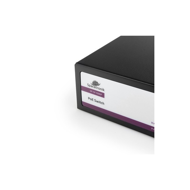SWITCH 6-portowy 100Mbps POE 65W SP-SF1006P