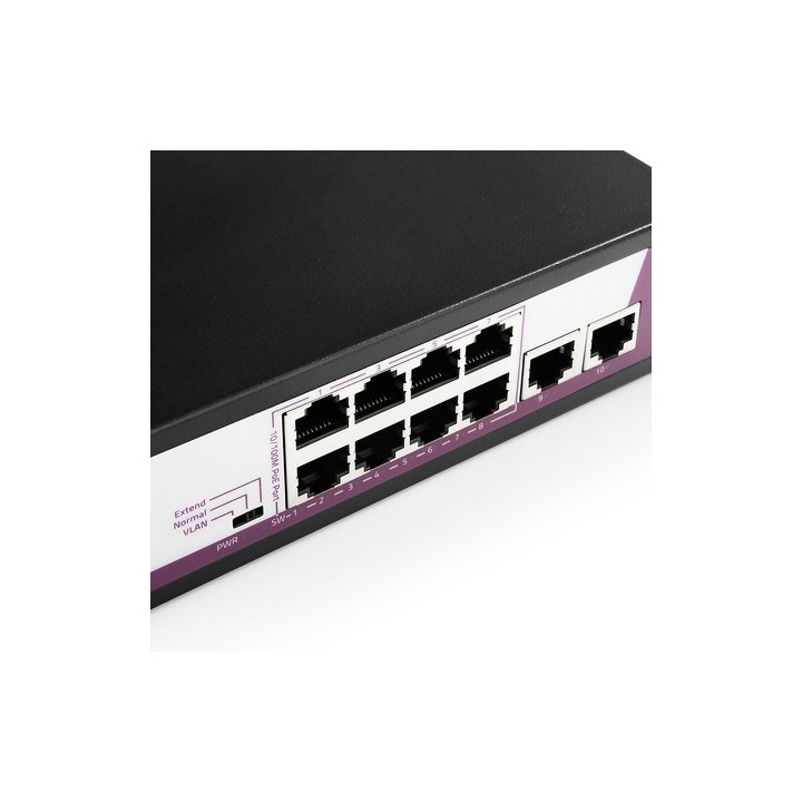 SWITCH 10-portowy 100Mbps POE 120W SP-SF1010P