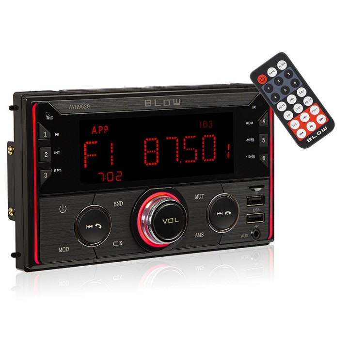 Radio BLOW AVH-9620 2DIN RDS RGB MP3/USB/micro SD/BLUETOOTH