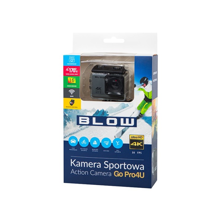Rejestrator ACTION CAMERA Go Pro4U 4K