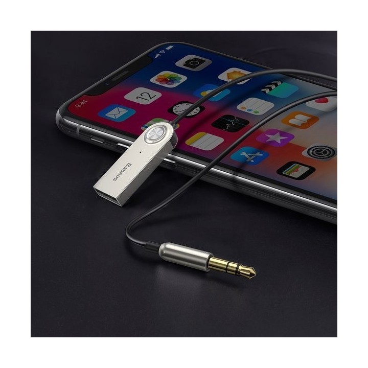 Baseus adapter odbiornik Bluetooth BA01 audio czarny