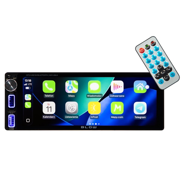 Radio BLOW AVH-686A RDS MP3/USB/micro SD/BLUETOOTH