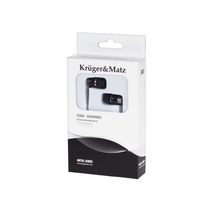 Słuchawki dokanałowe Kruger&Matz KMM01BK