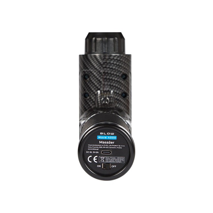 Pistolet do masażu masażer BLOW Wave 4000 + 10 końcówek + walizka
