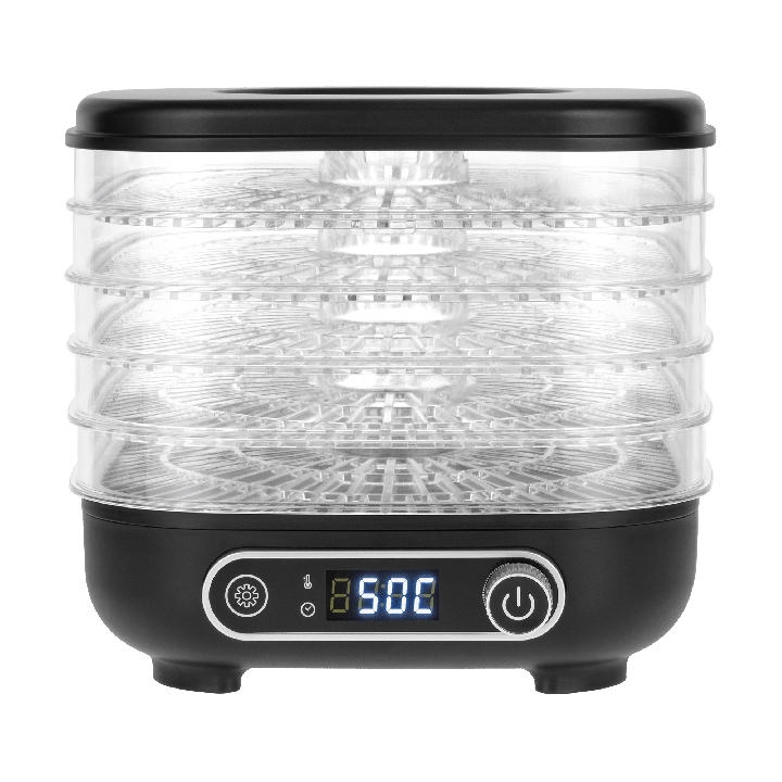 Suszarka do grzybów , warzyw , owoców , 300W , 5 sit , wyświetlacz , termoobieg , TEESA