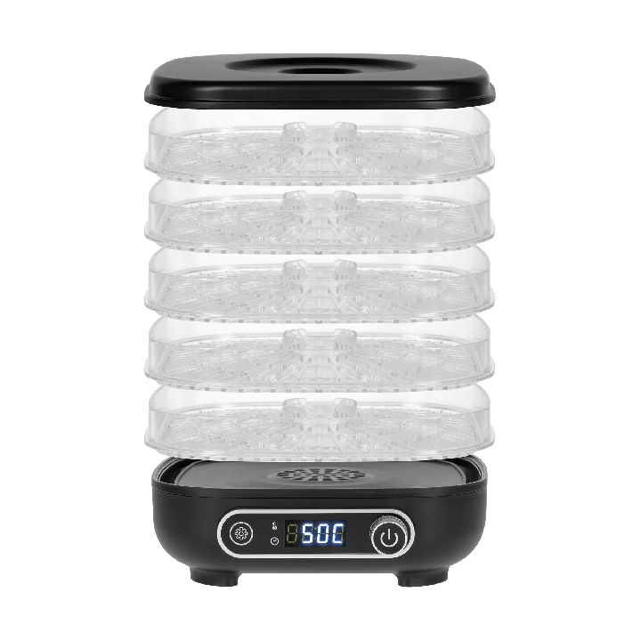 Suszarka do grzybów , warzyw , owoców , 300W , 5 sit , wyświetlacz , termoobieg , TEESA