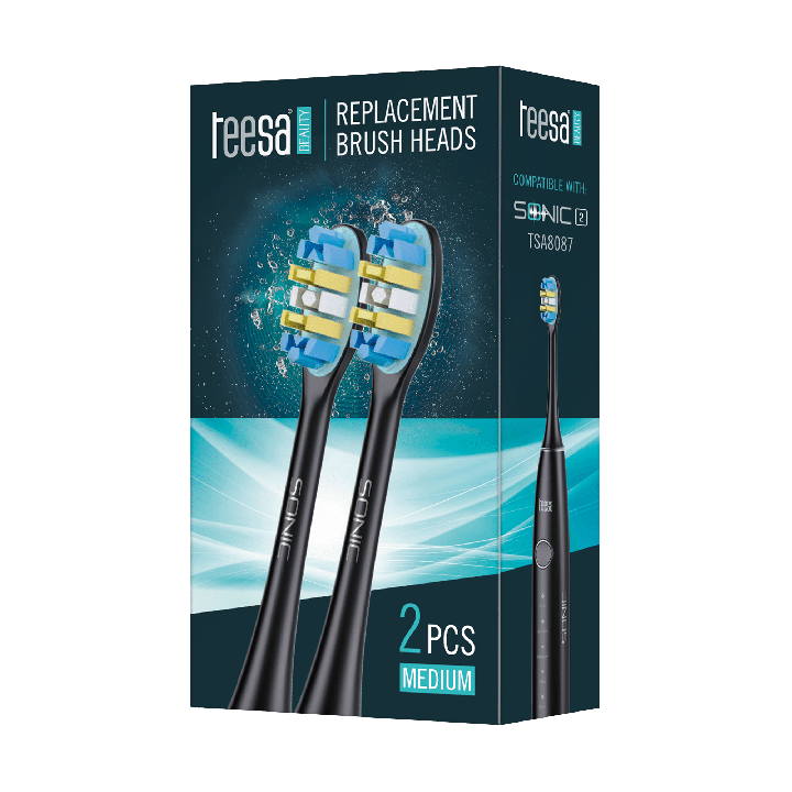 Główki do szczoteczki sonicznej TEESA SONIC 2 TSA8087-B średnie