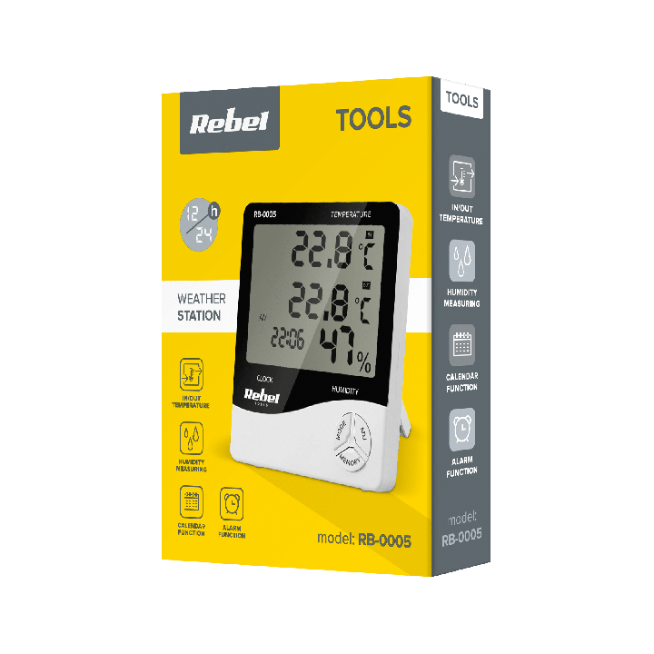 Stacja pogodowa Rebel Tools RB-0005